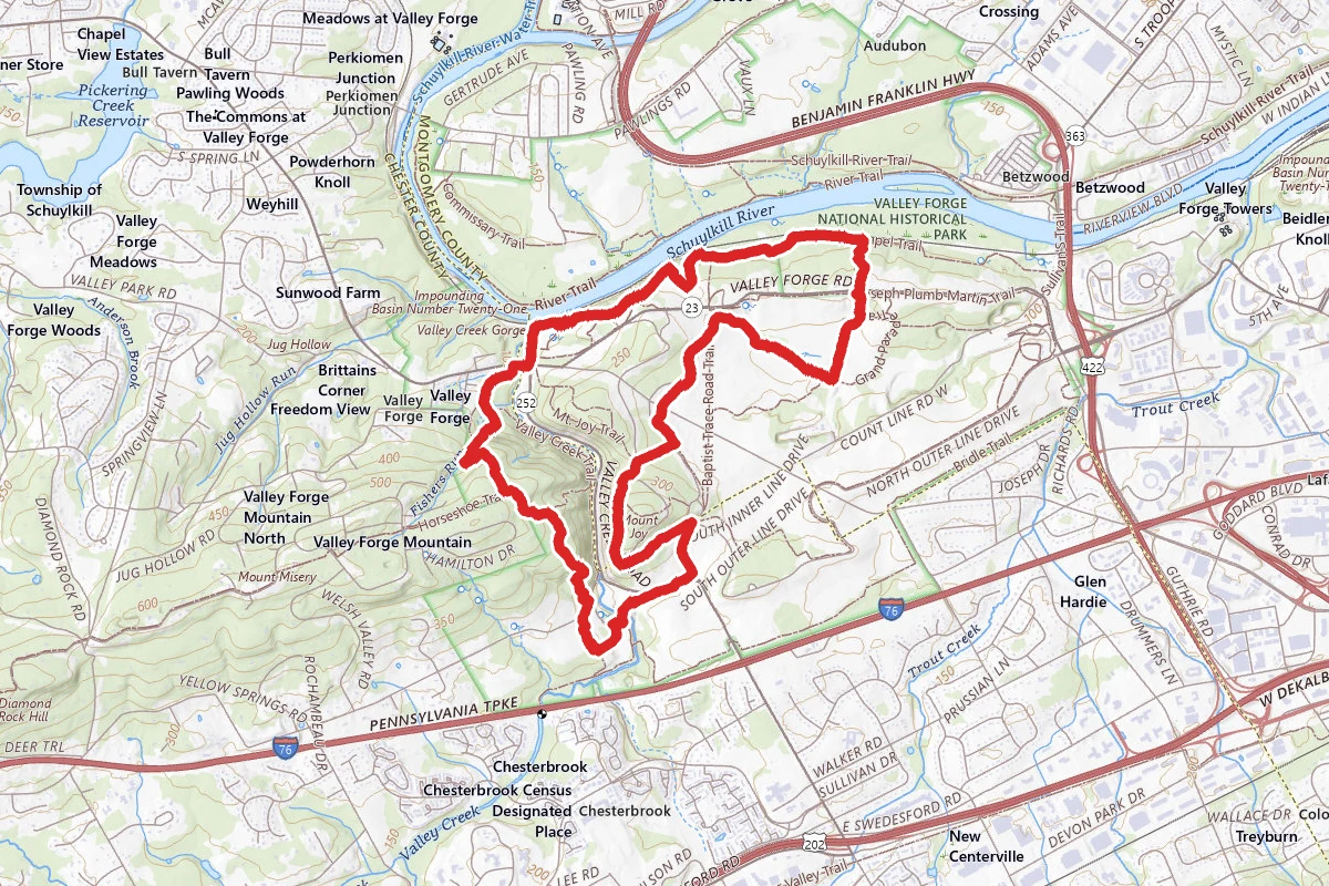 Mount Misery, Chapel Path and Mount Joy Trail