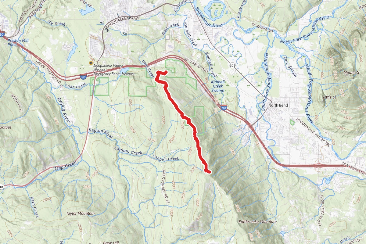 Grand Prospect Via Rattlesnake Mountain Trail