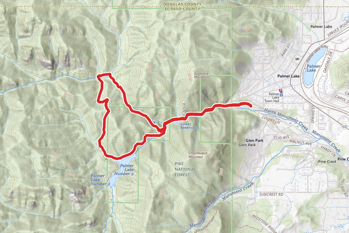 La Deux Reservoirs Trail to Ice Cave Creek Loop