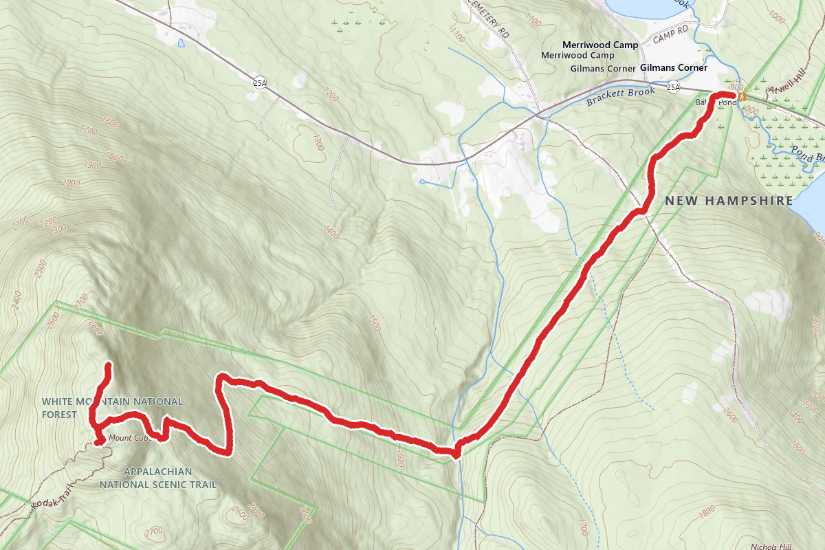 Mount Cube via the Appalachian Trail