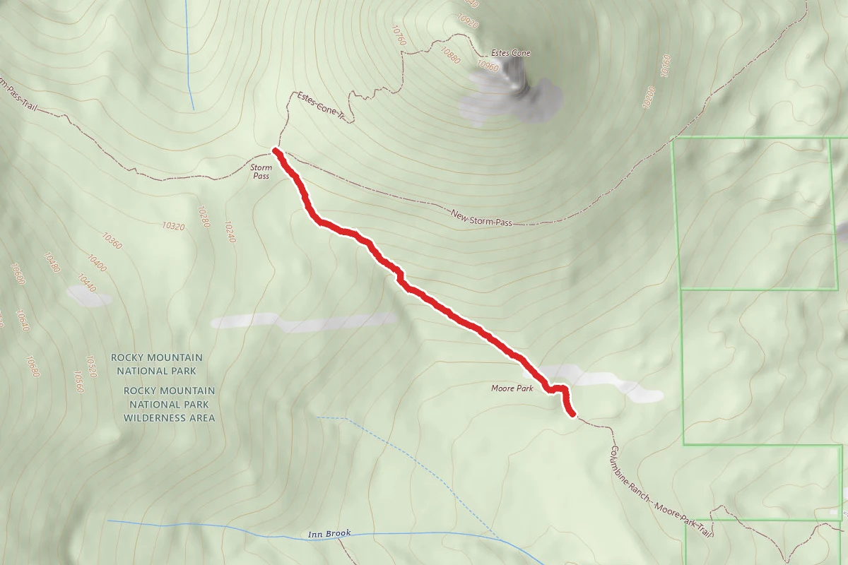 Estes Cone Junction - Moore Park Trail