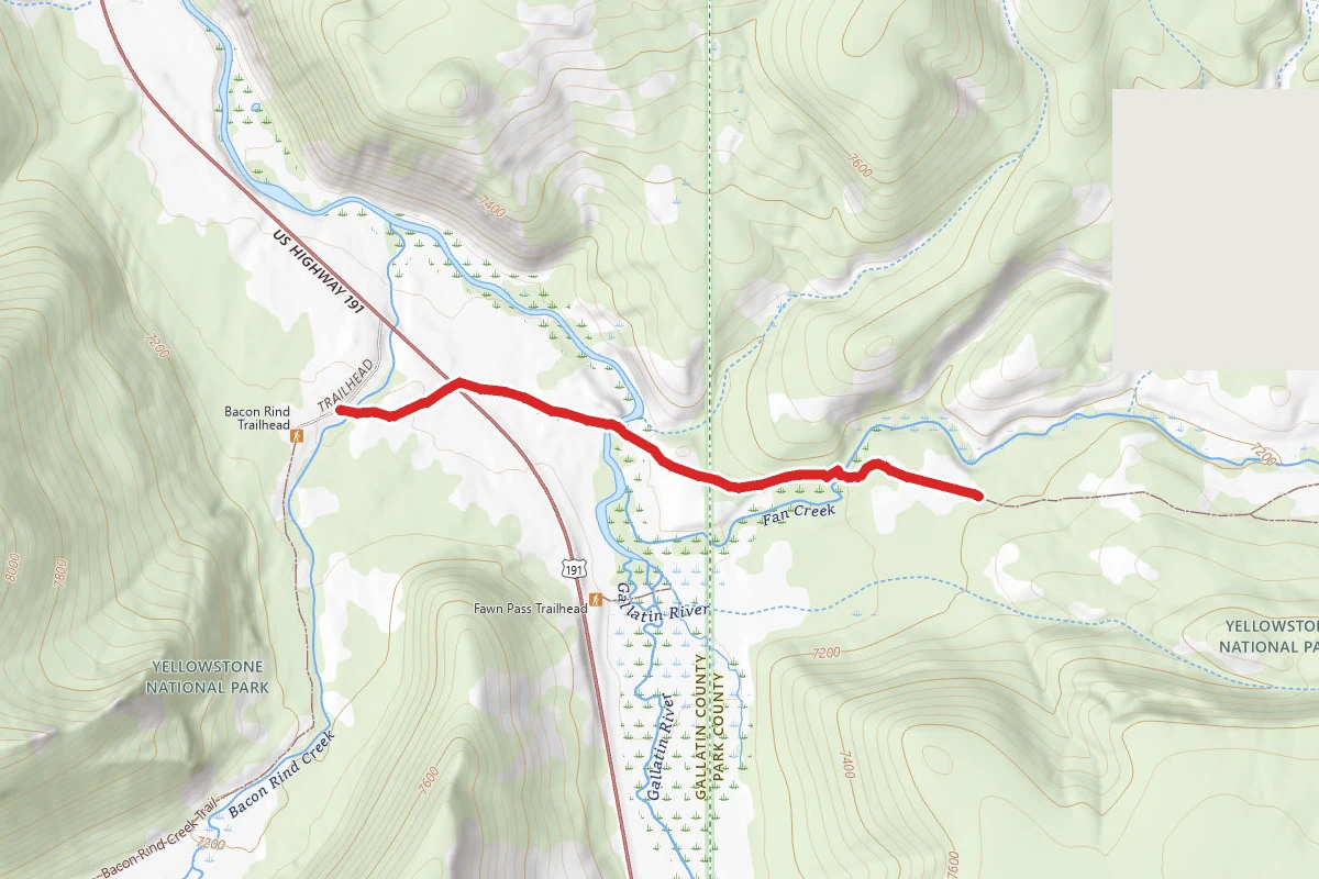 Fawn Pass Spur/Bacon Rind TH Trail