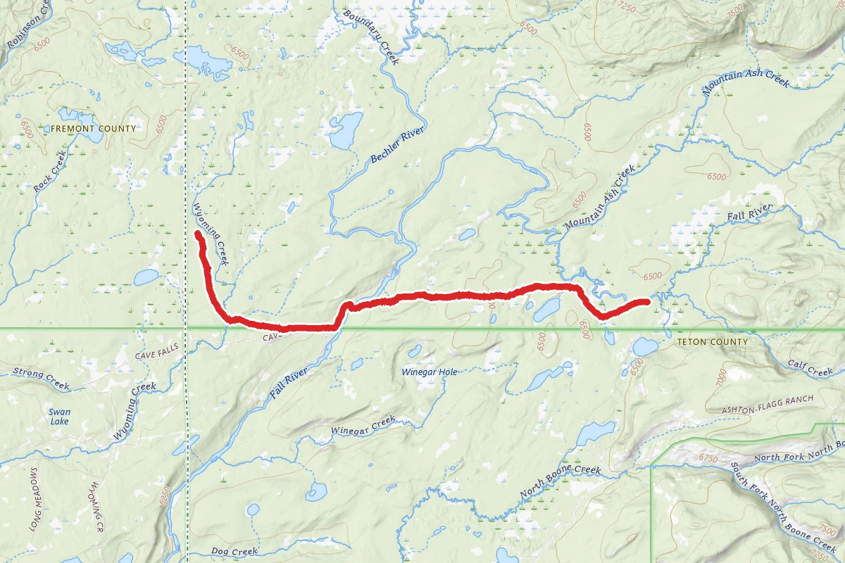 South Boundary Trail: Bechler RS-Grassy Lake Road