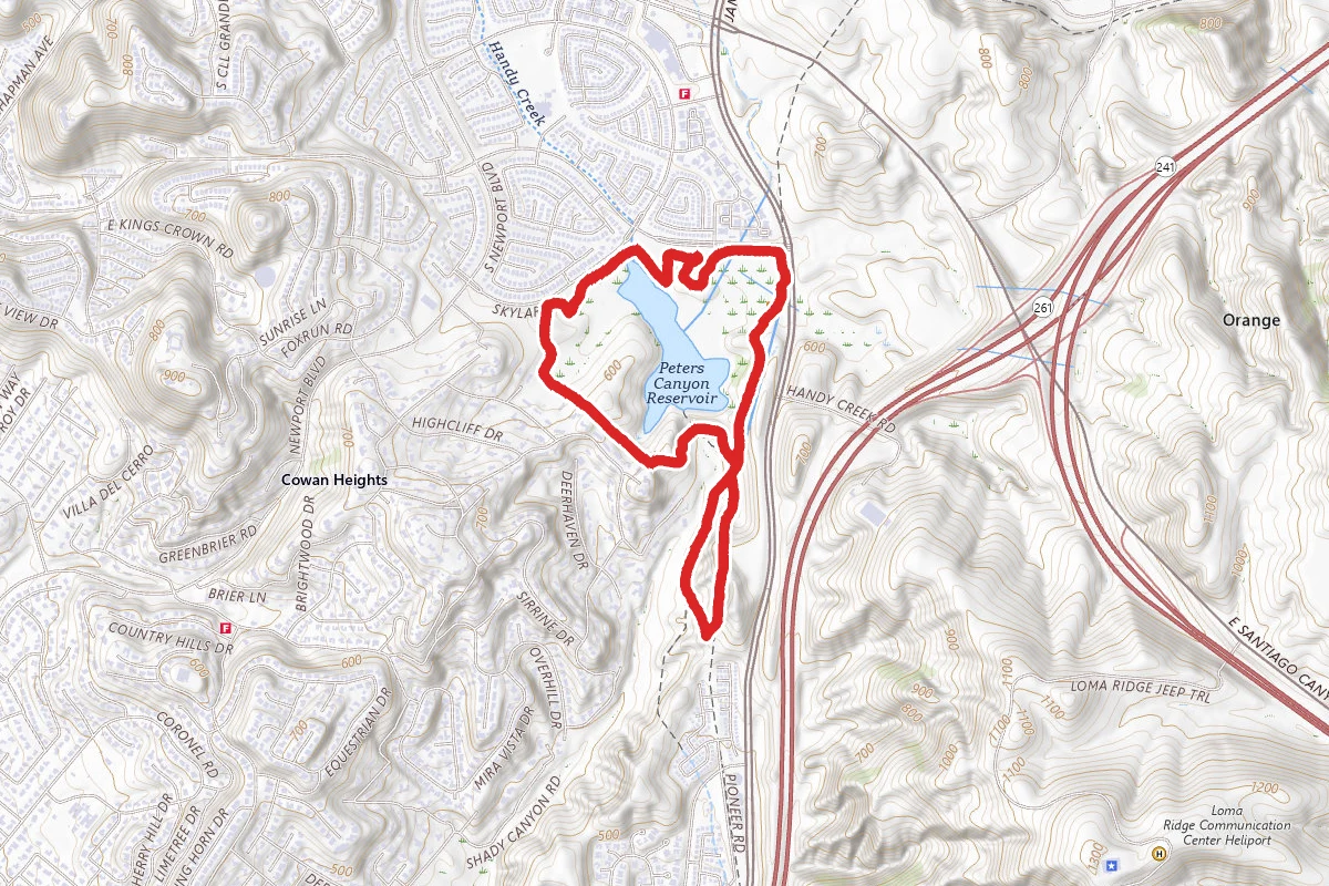 Lake View, Gnatcacher, East Ridge View and Peters Canyon Loop