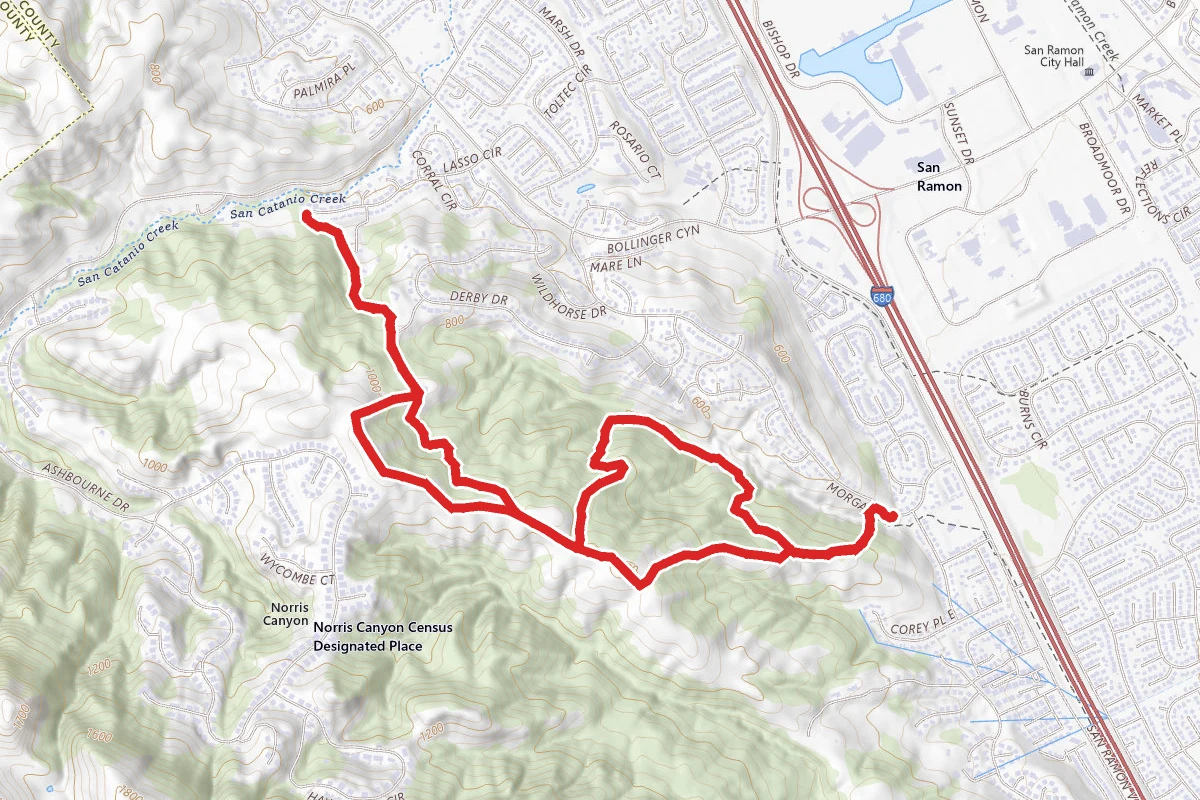 Bishop Ranch Regional Open Space Preserve Loop