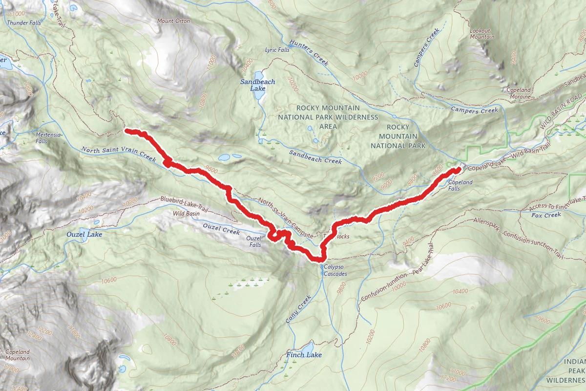 Wild Basin R.S. - Lion Lake Junction