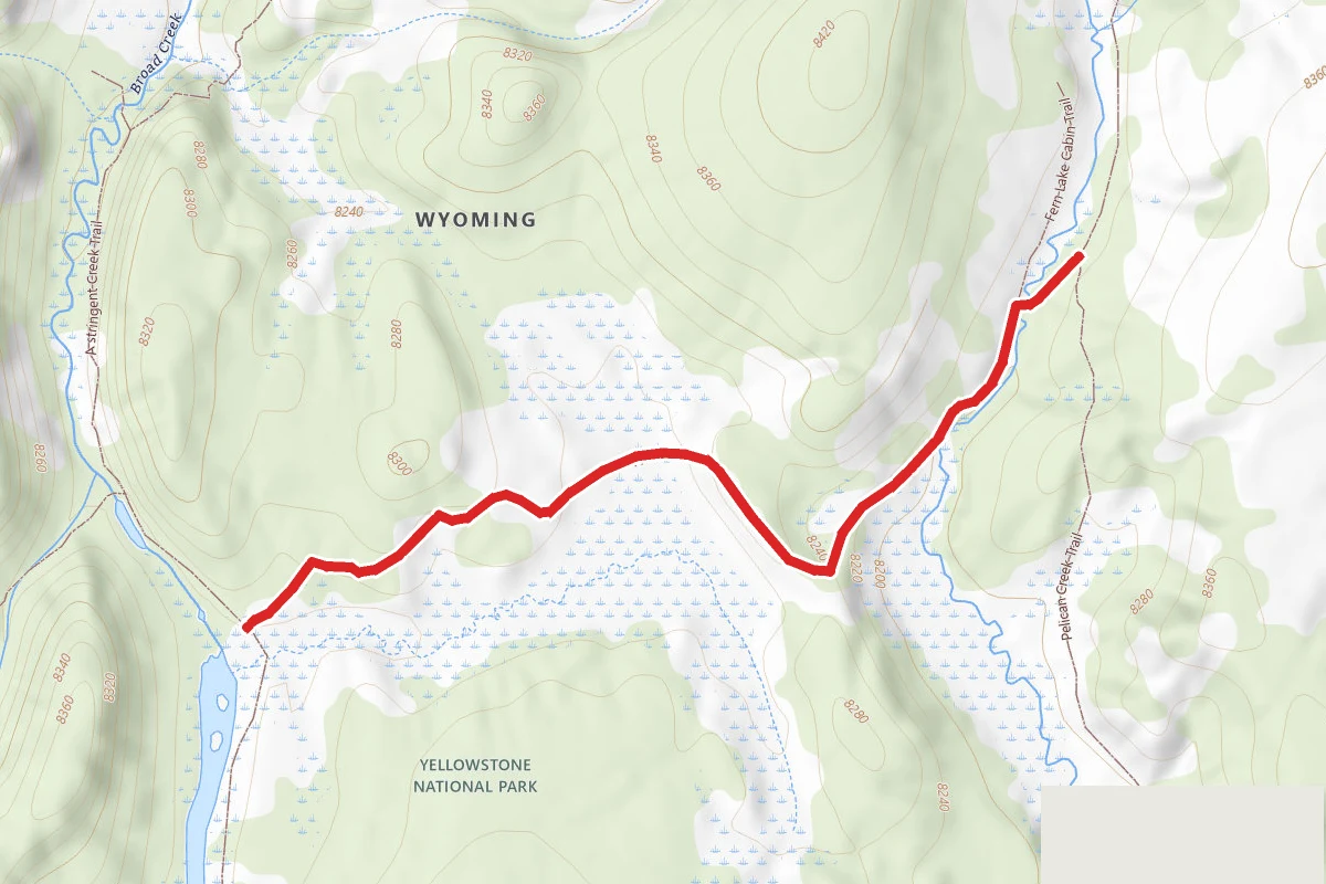 Upper Pelican Creek Cutoff Trail