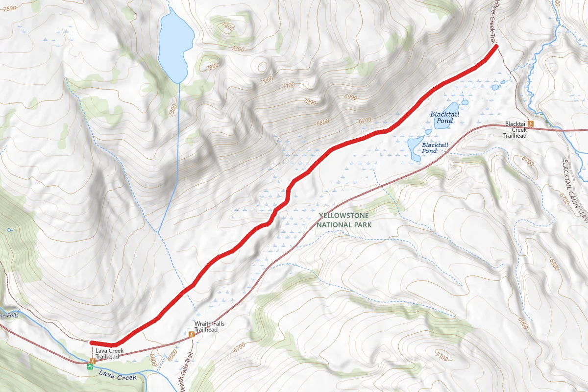 Blacktail Ponds Spur Trail