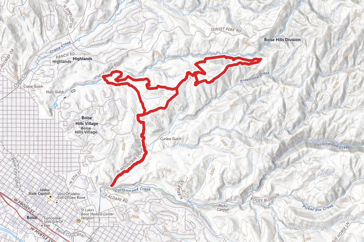 Crestline Sidewinder Loop Trail