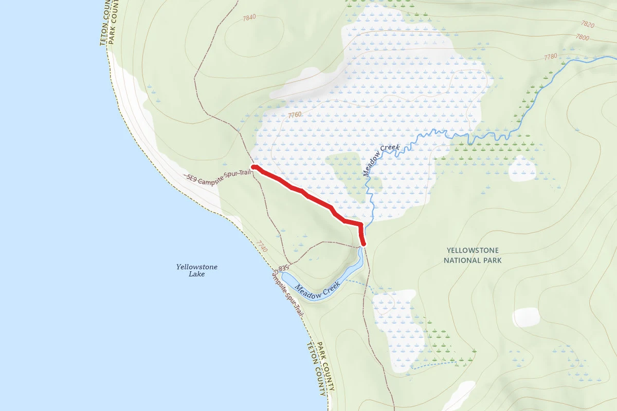 5E7 Campsite Spur Trail