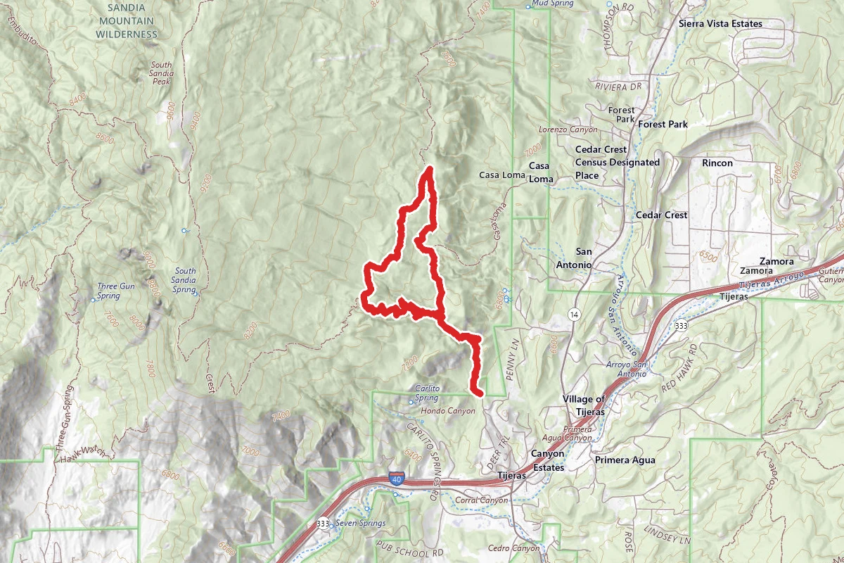 Faulty Loop via South Crest Trail