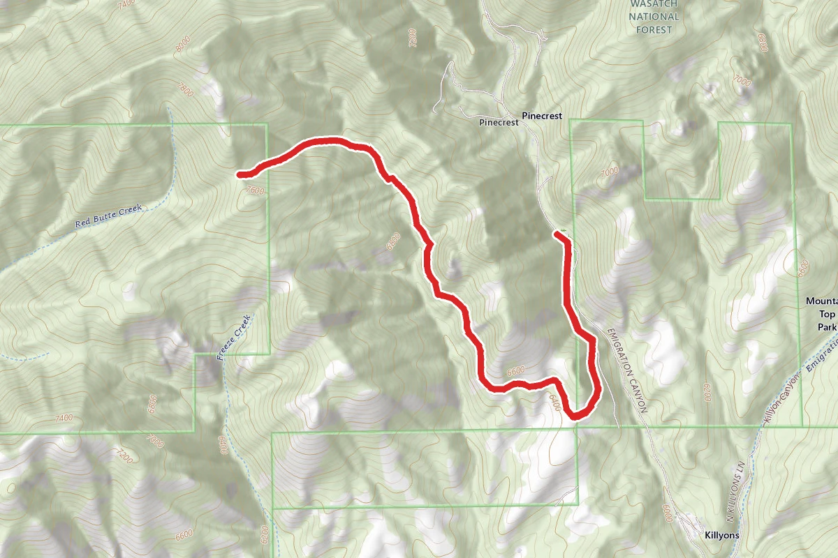 Emigration Canyon Miners Trail