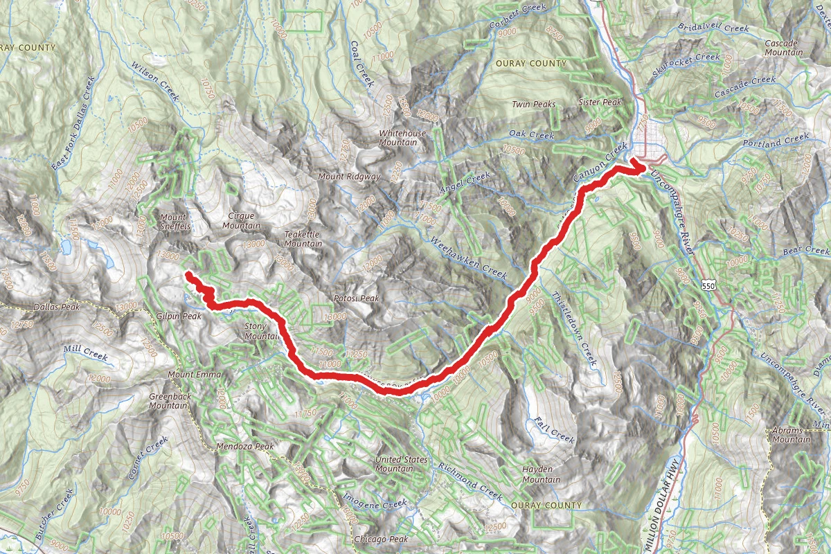 Yankee Boy Basin OHV Route