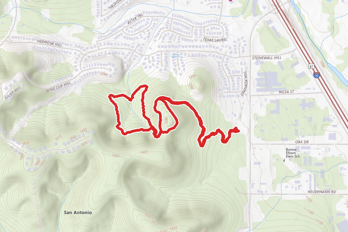 Bosque, Vern Del, Juniper Ridge and Main Trails Loop