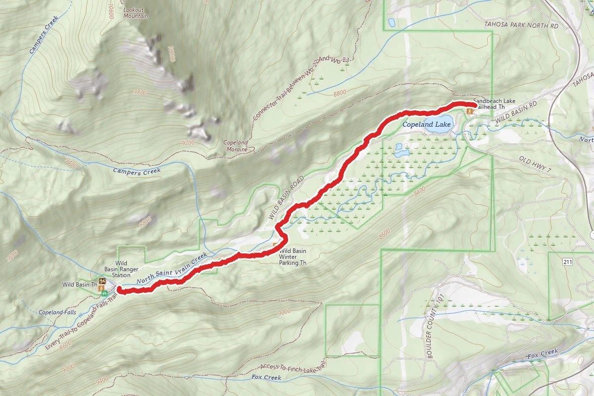 Copeland Lake - Wild Basin Trail
