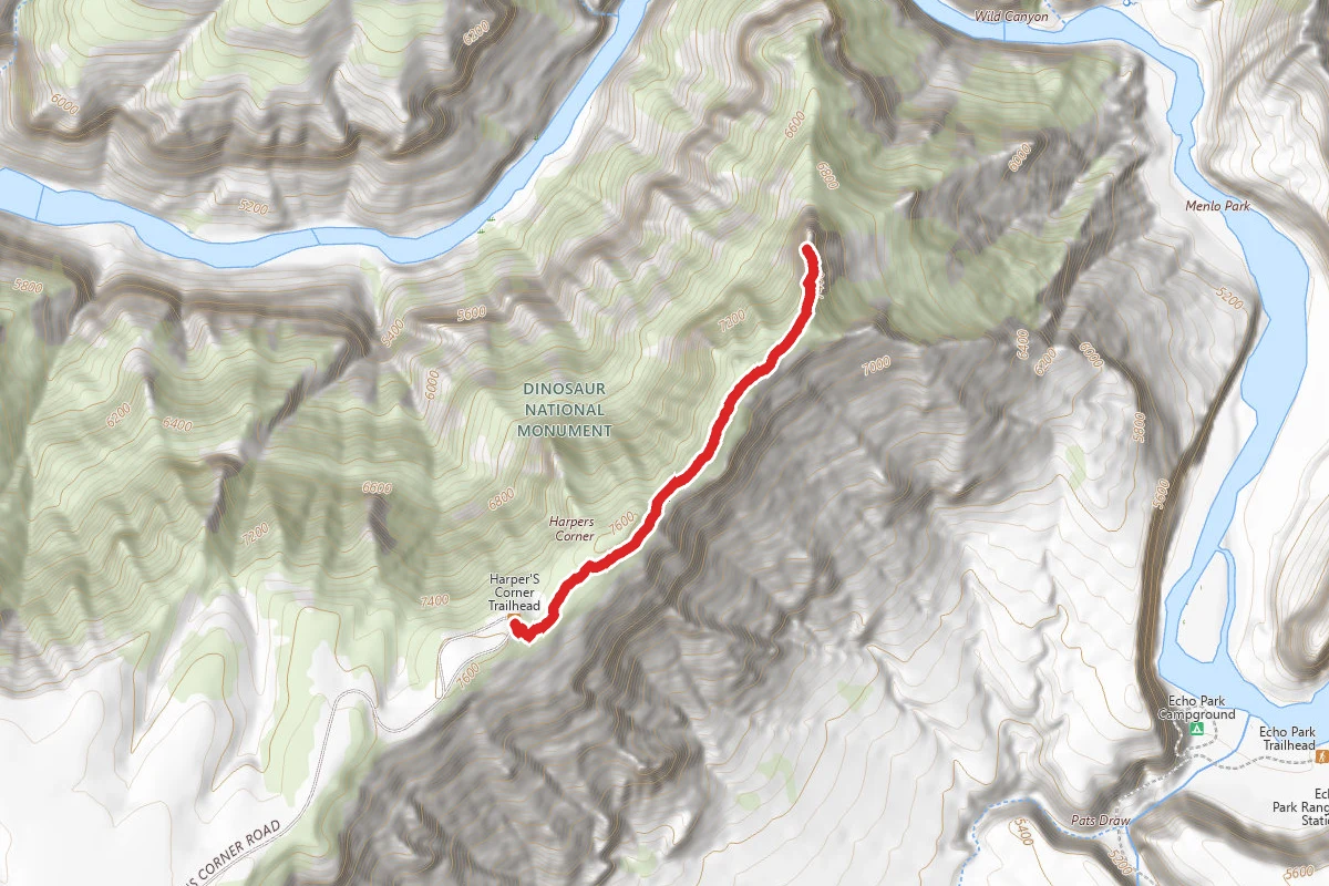 Harpers Corner Trail