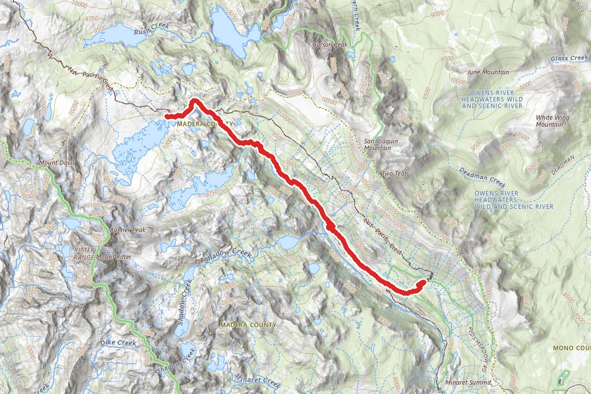 Thousand Island Lake via PCT