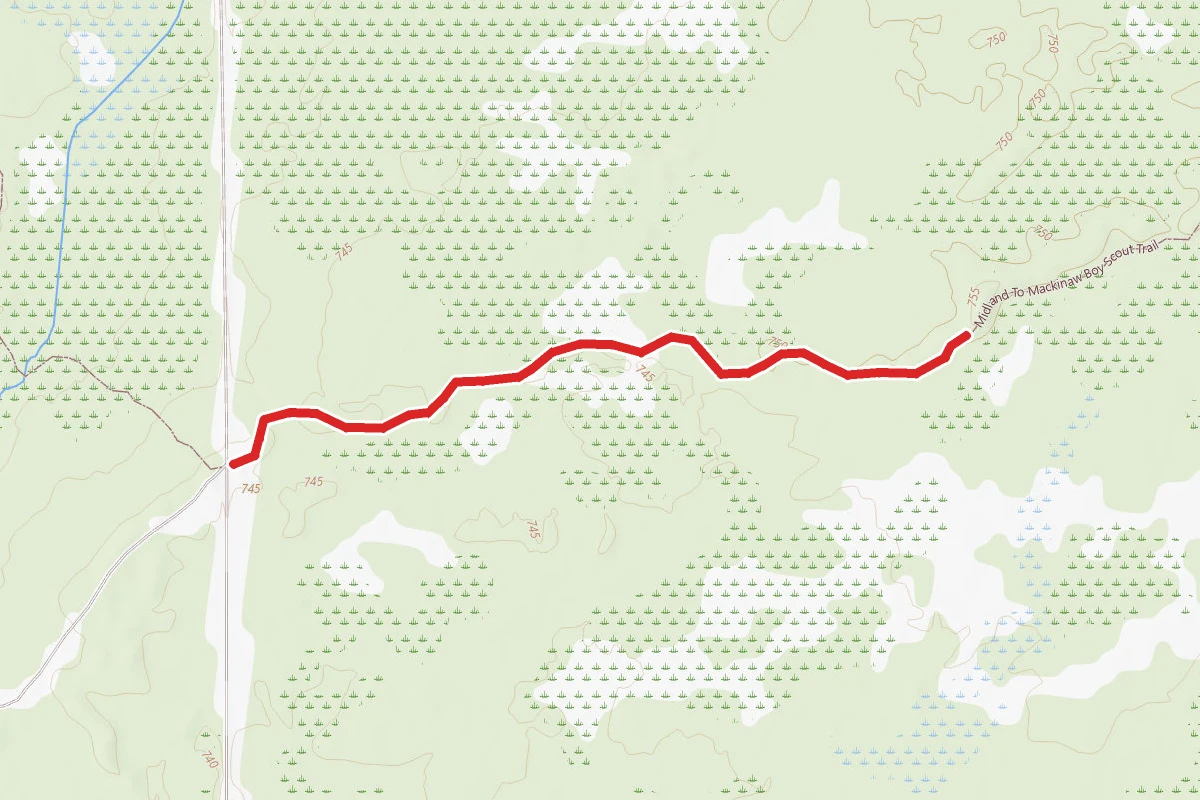 Midland to Mackinaw Boy Scout Trail