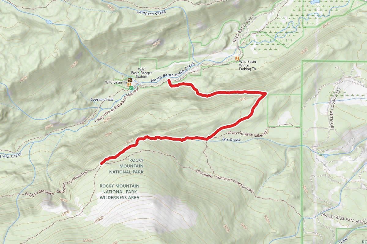 Finch Lake Trailhead - Confusion Junction Trail