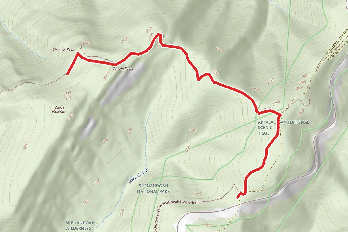 Calvary and Chimney Rocks Trail