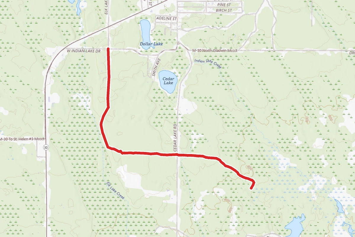 Midland to Mackinaw Boy Scout Trail