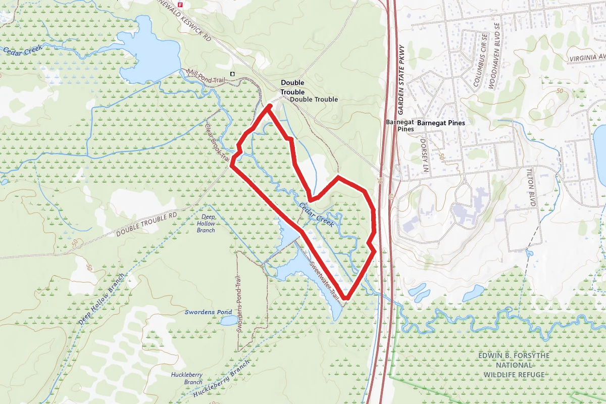Double Trouble State Park Trails