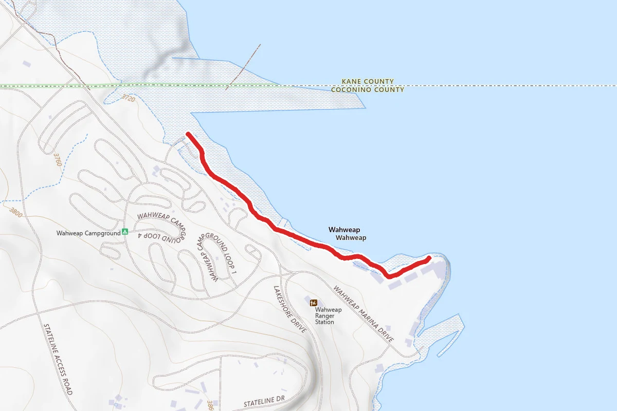 Wahweap Lodge To Coves Trail