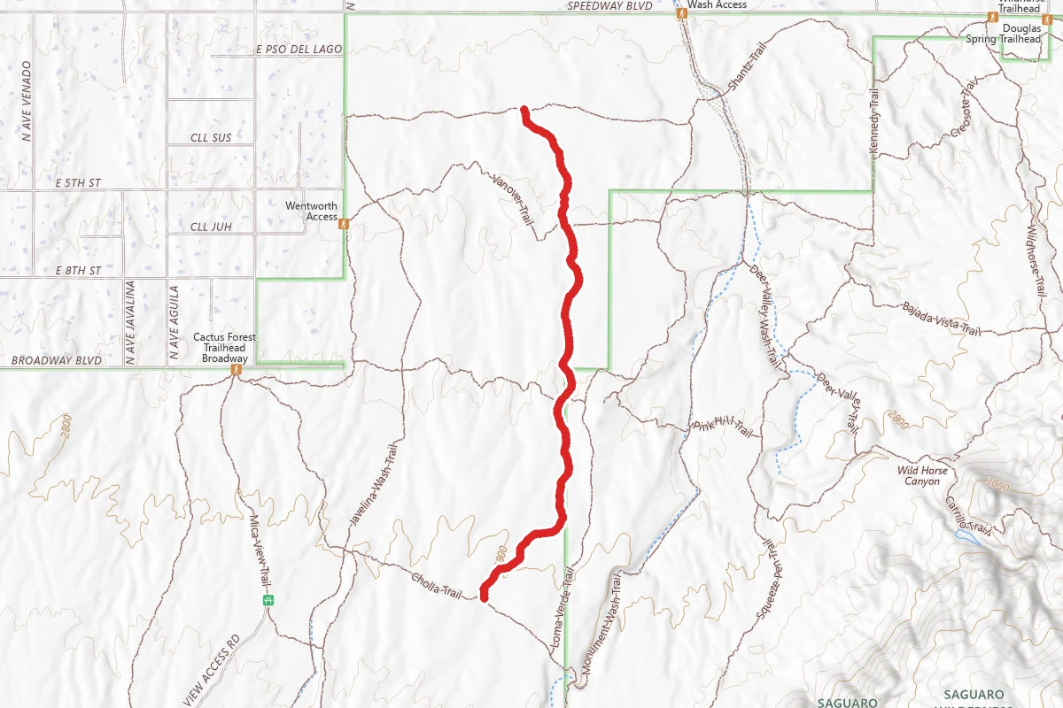 Loma Verde Wash Trail