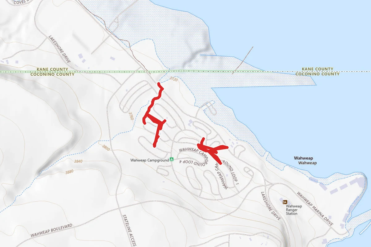 Wahweap Campground Trails