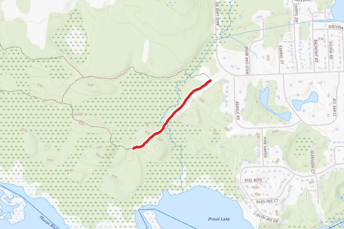 Proud Lake Rec. Area - Foot Trail