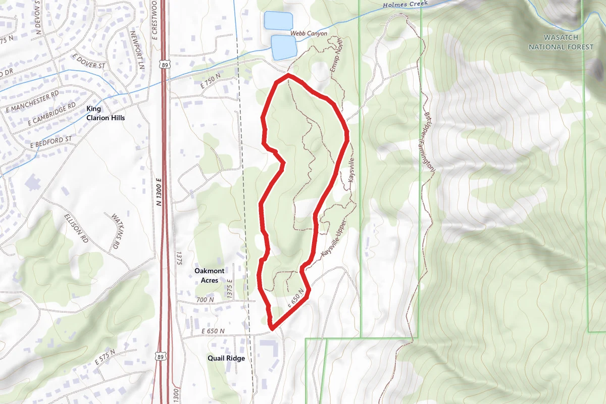 Kaysville East Mountain Wilderness Park Trail
