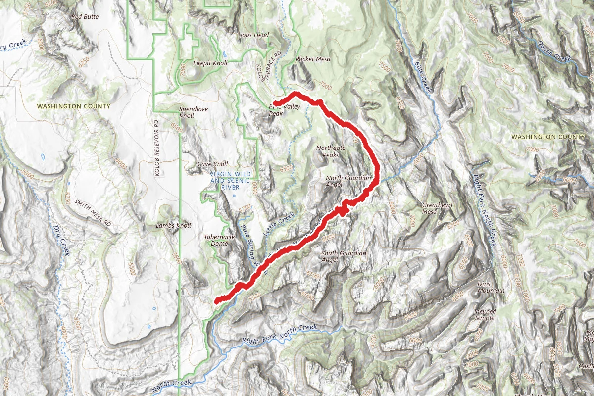 The Subway Trail via Wildcat Canyon Trail