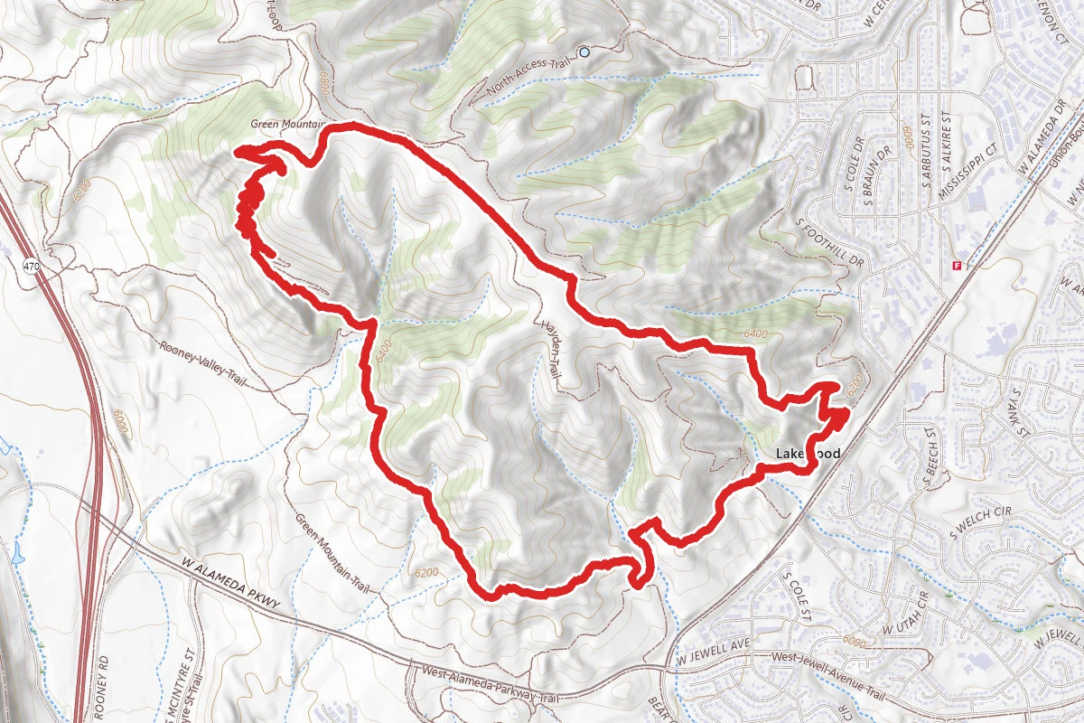 Green Mountain, Rooney Valley and Rooney Trail Loop