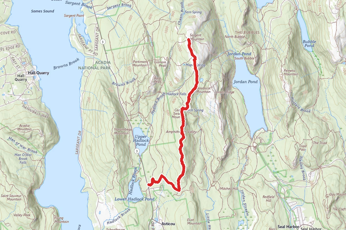 Sargent Mountain South Ridge Trail