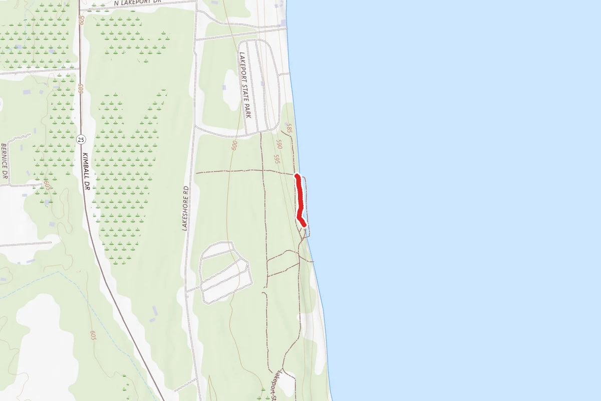 Lakeport State Park - Hiking Trail