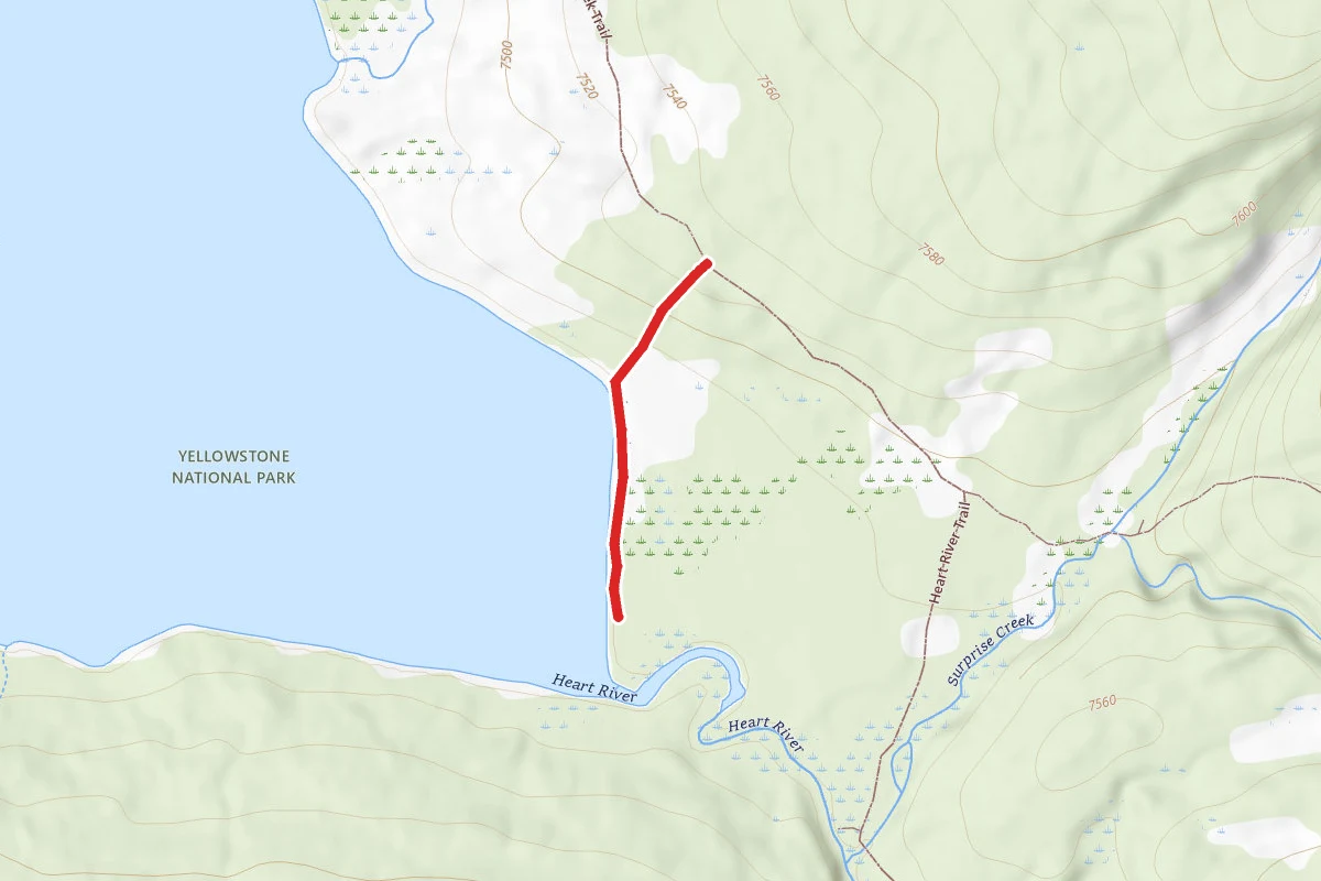 8J6 Campsite Spur Trail