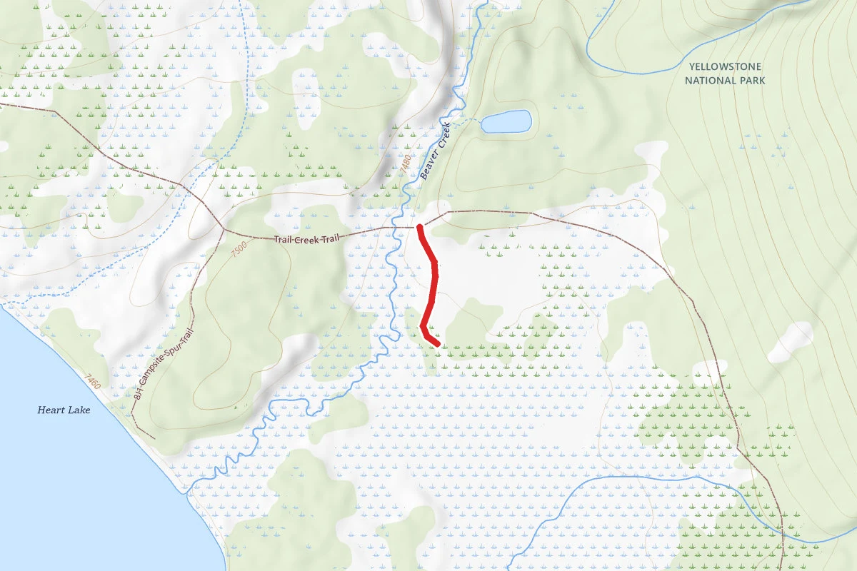 8J2 Campsite Spur Trail