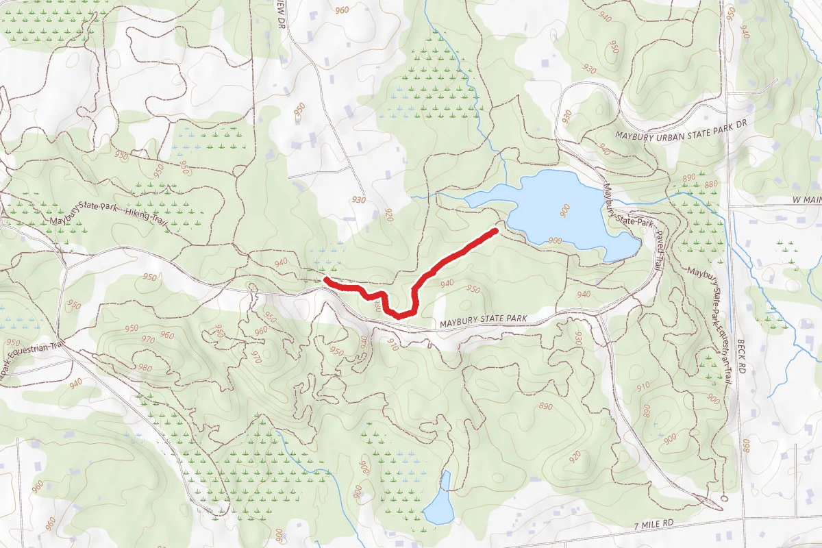 Maybury State Park - Hiking Trail