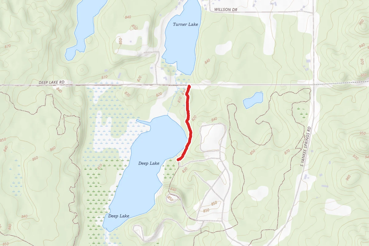 Yankee Springs Rec. Area - Deep Lake Trail