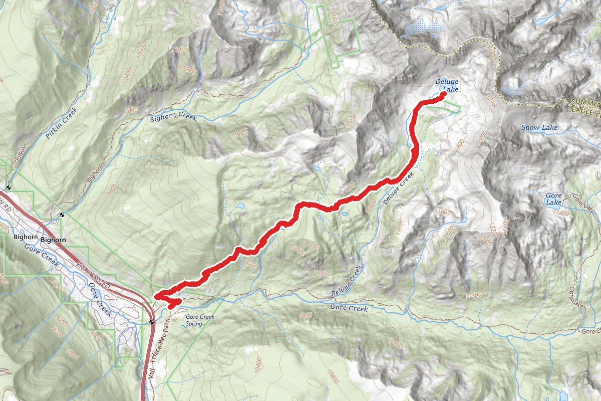 Deluge Lake Trail