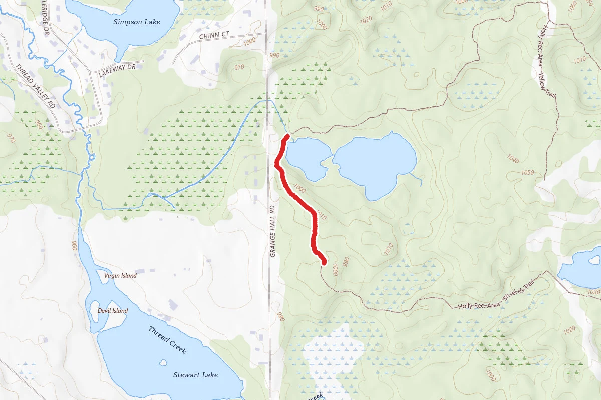 Holly Rec. Area - Shields Trail