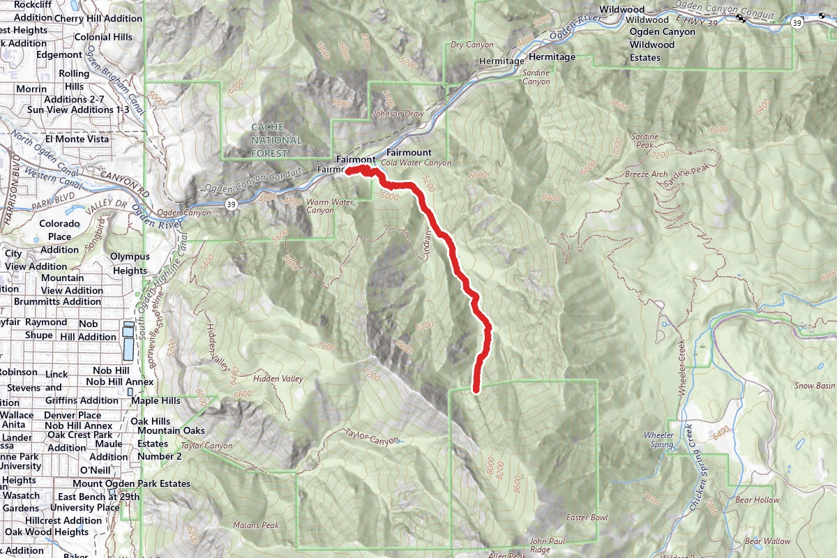 Cold Water Canyon Trail