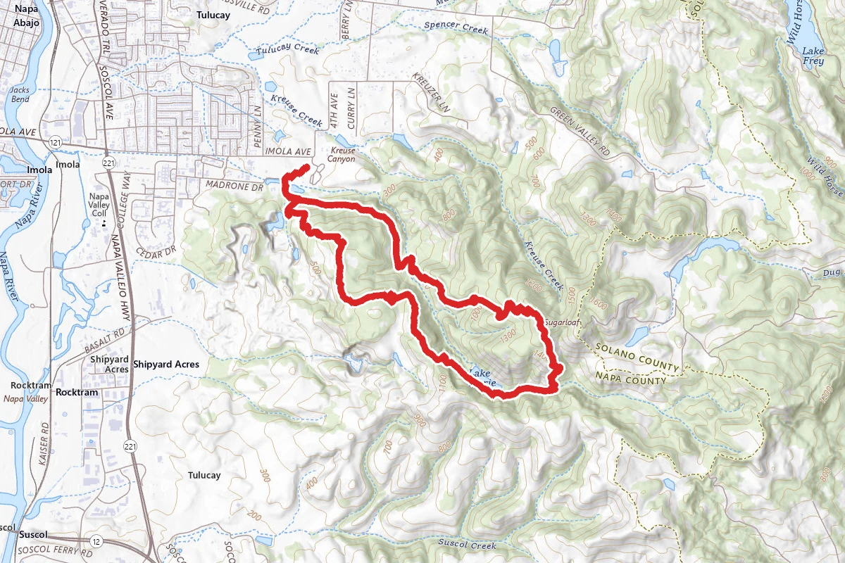 Skyline Trail, Thatcher's Rim Rock Trail, and Lake Marie Road Loop