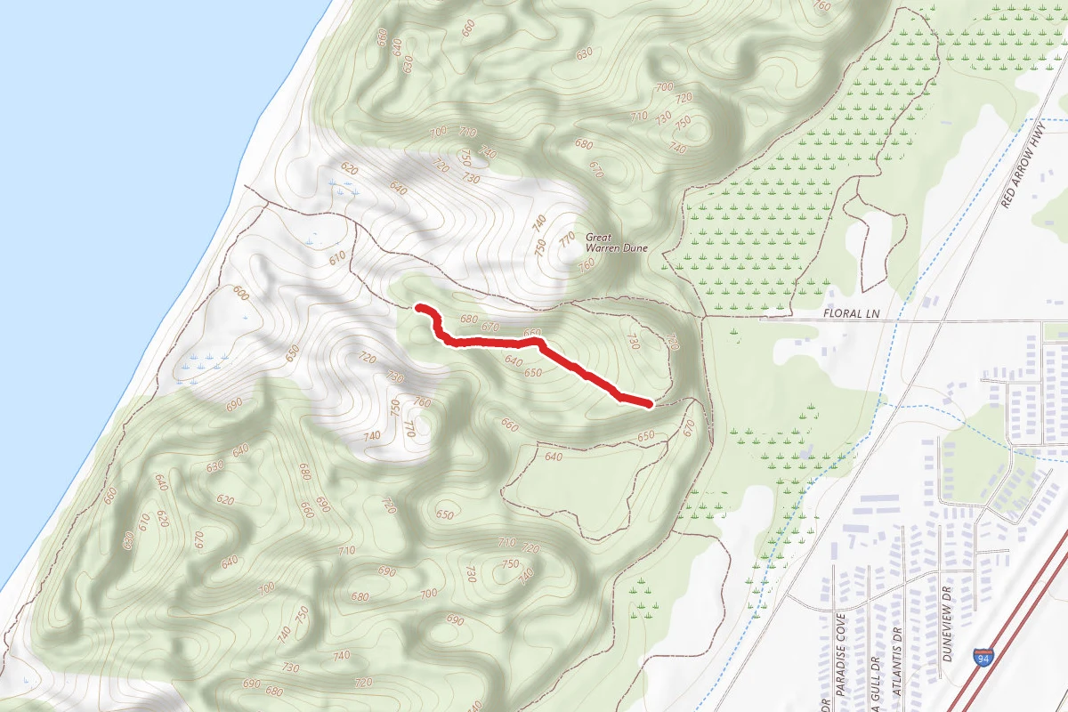 Warren Dunes State Park - Red Squirrel Trail