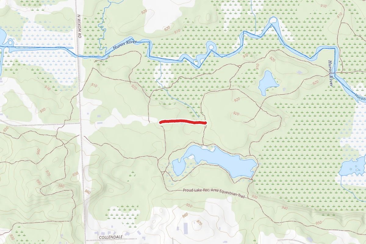 Proud Lake Rec. Area - Foot Trail