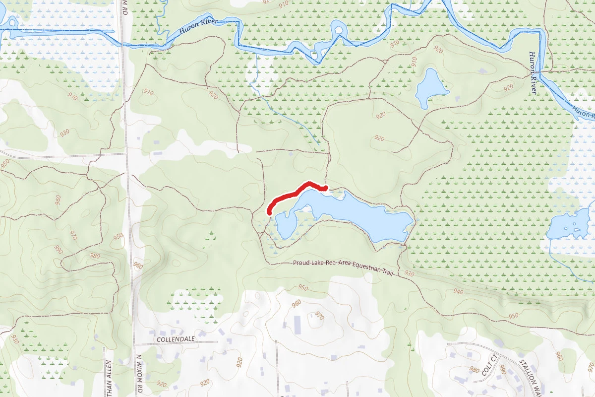 Proud Lake Rec. Area - Foot Trail
