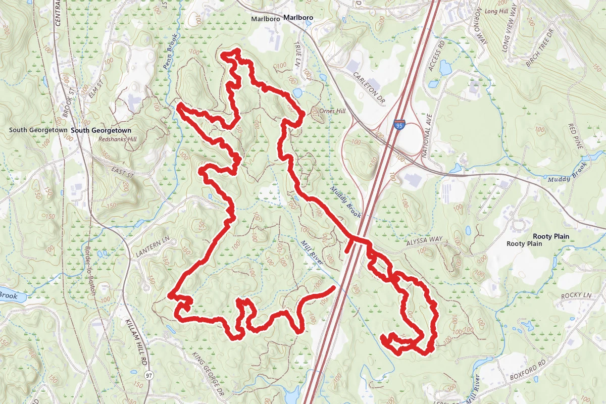 Georgetown-Rowley State Forest Loop Trail