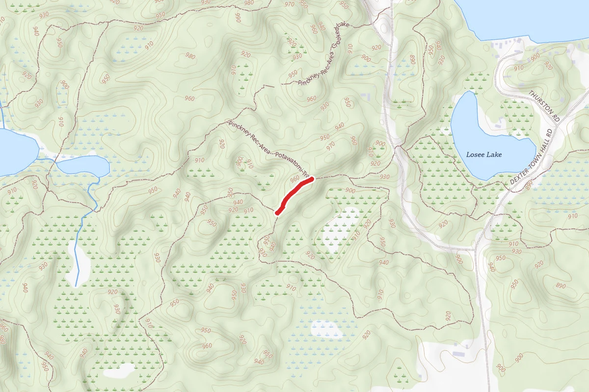 Pinckney Rec. Area - Silver Lake Trail 549