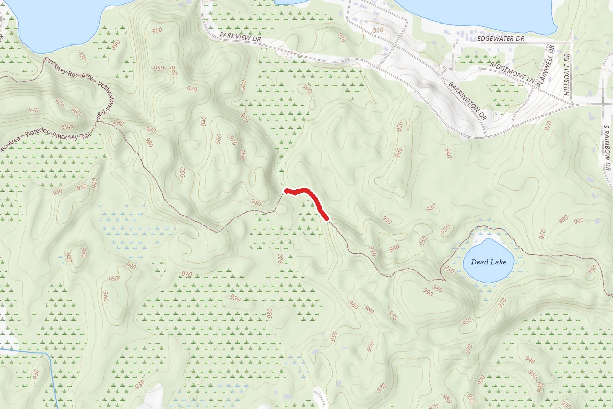 Pinckney Rec. Area - Waterloo-Pinckney Trail_Pinckney Rec. Area - Potawatomi Trail 550 547