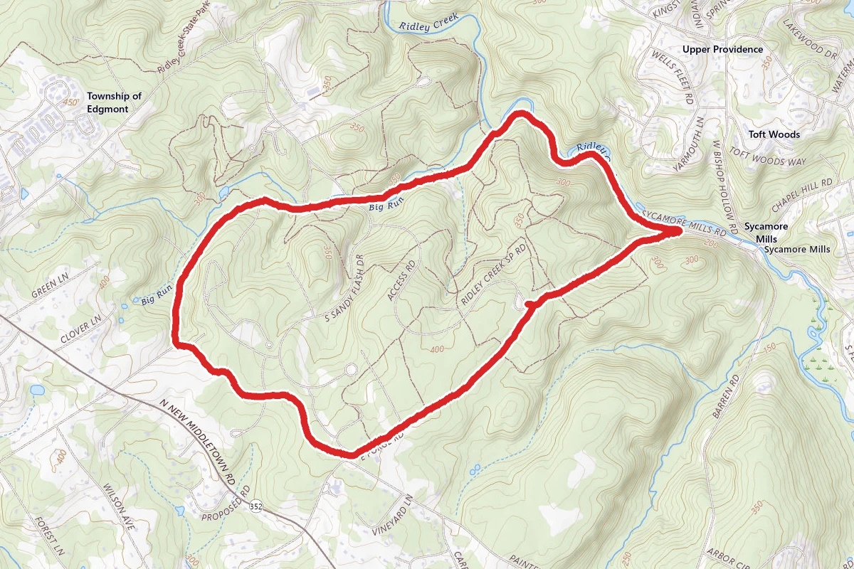 Ridley Creek Park Loop Trail